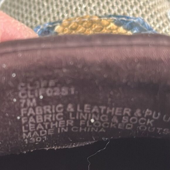 Steve Madden Cliff Round-Toe Lace Up Sneakers Multi Snake Pattern Size 7 M - Picture 11 of 17